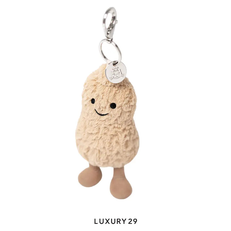 Jellycat Amuseables Peanut Bag Charm Brown JELLYCAT Luxury29