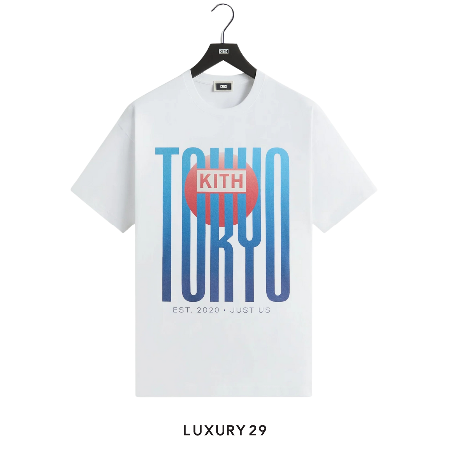 Kith Tokyo Classic Logo Vintage Tee White KITH