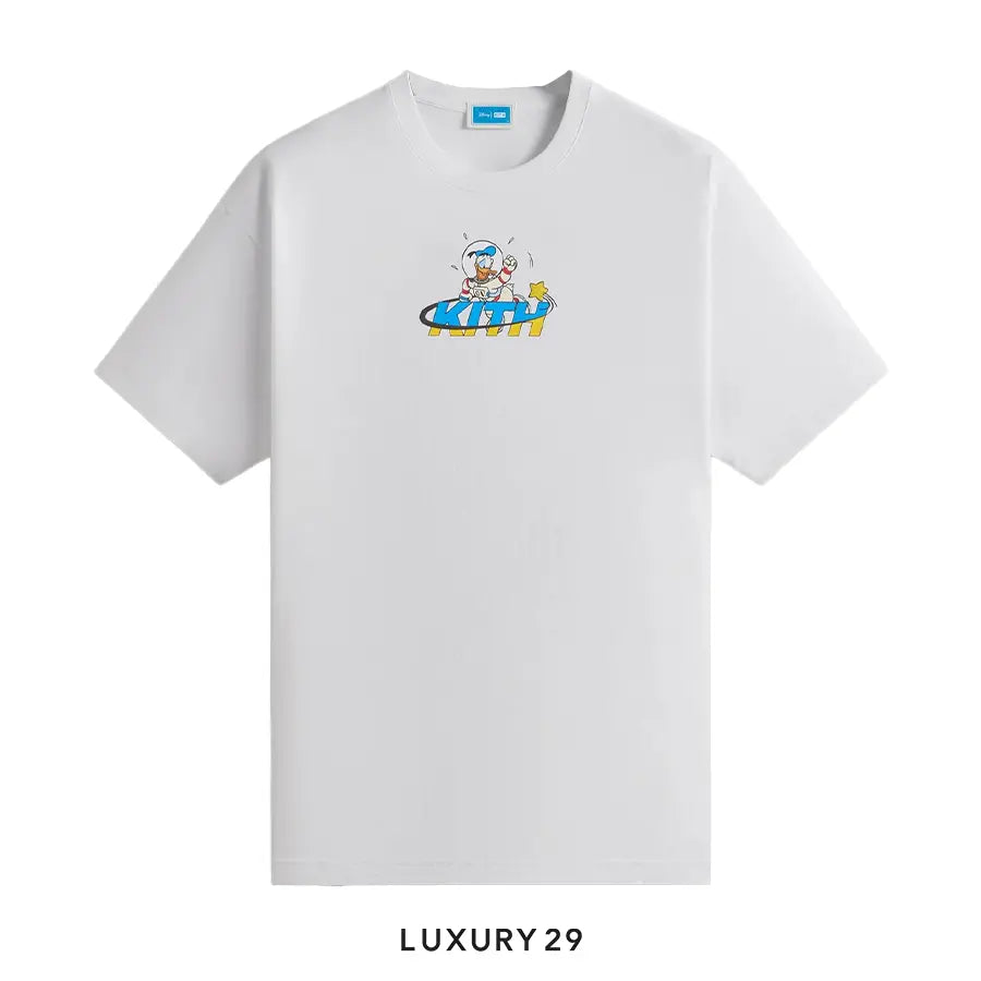 Kith x Disney for Donald Duck Astronaut Vintage Tee White