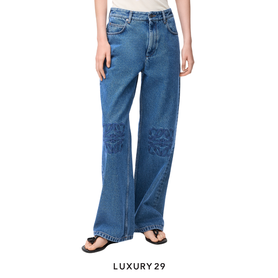 LOEWE Anagram baggy azul jeans LOEWE Luxury29