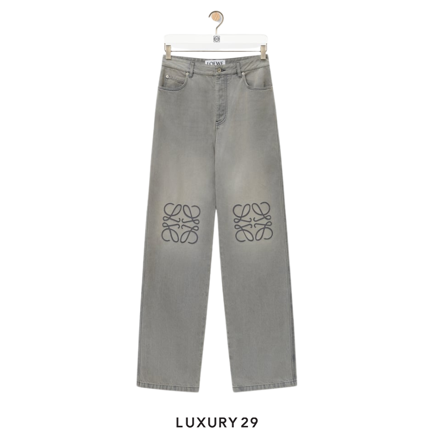 LOEWE Anagram baggy jeans in denim LOEWE
