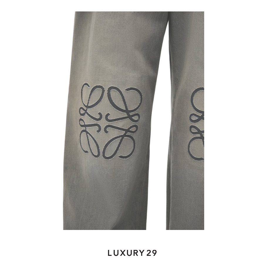 LOEWE Anagram baggy jeans in denim LOEWE