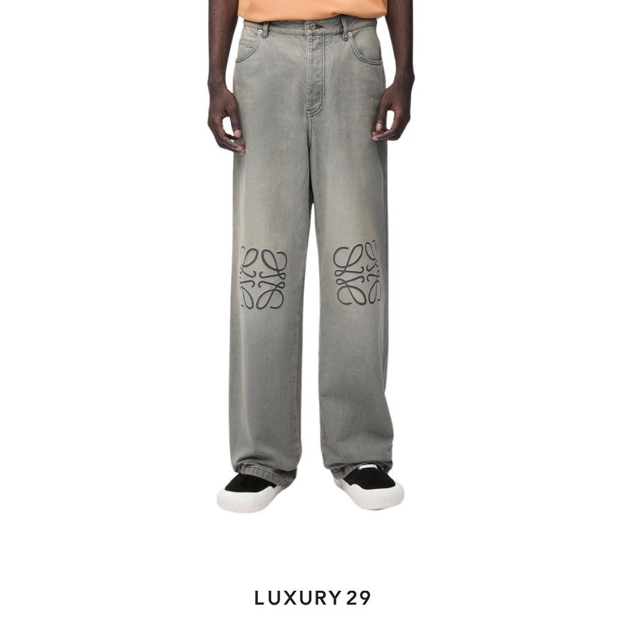 LOEWE Anagram baggy jeans in denim LOEWE
