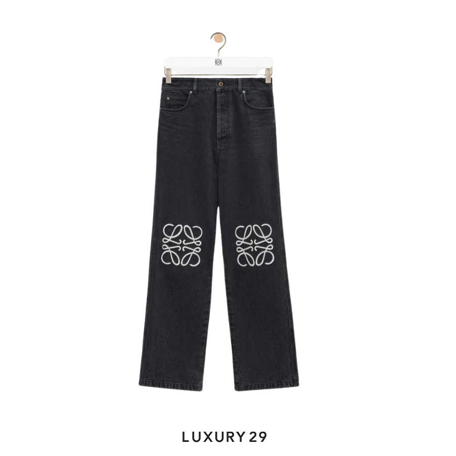LOEWE Anagram baggy jeans in denim LOEWE