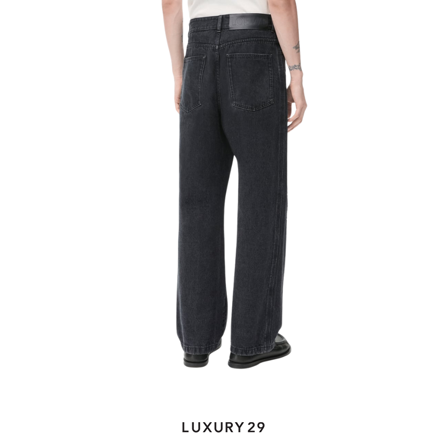 LOEWE Anagram baggy jeans in denim LOEWE