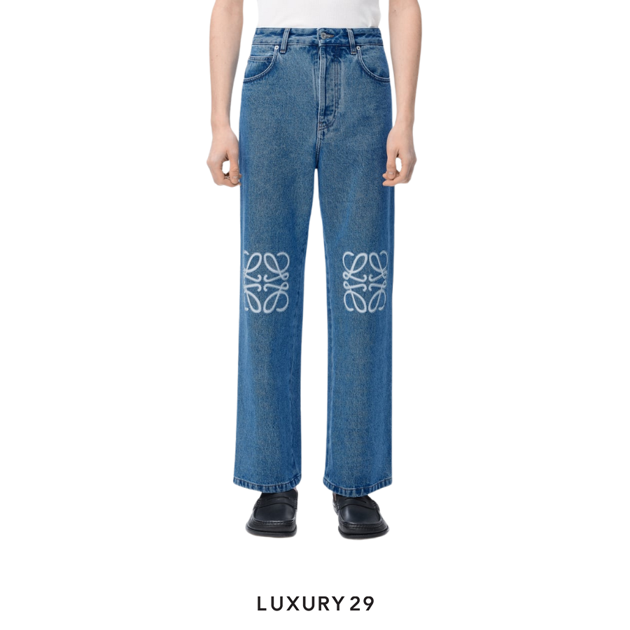 LOEWE Anagram baggy jeans in denim LOEWE Luxury29