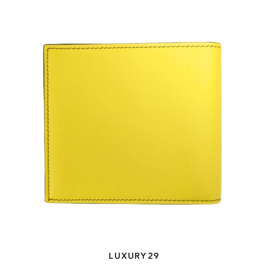 LOEWE Signature bi-fold wallet Yellow Brown LOEWE