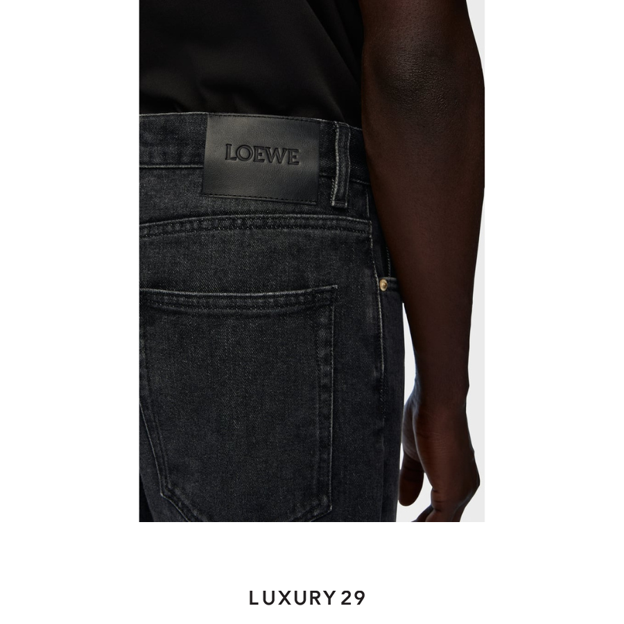 LOEWE Straight leg jeans in denim LOEWE