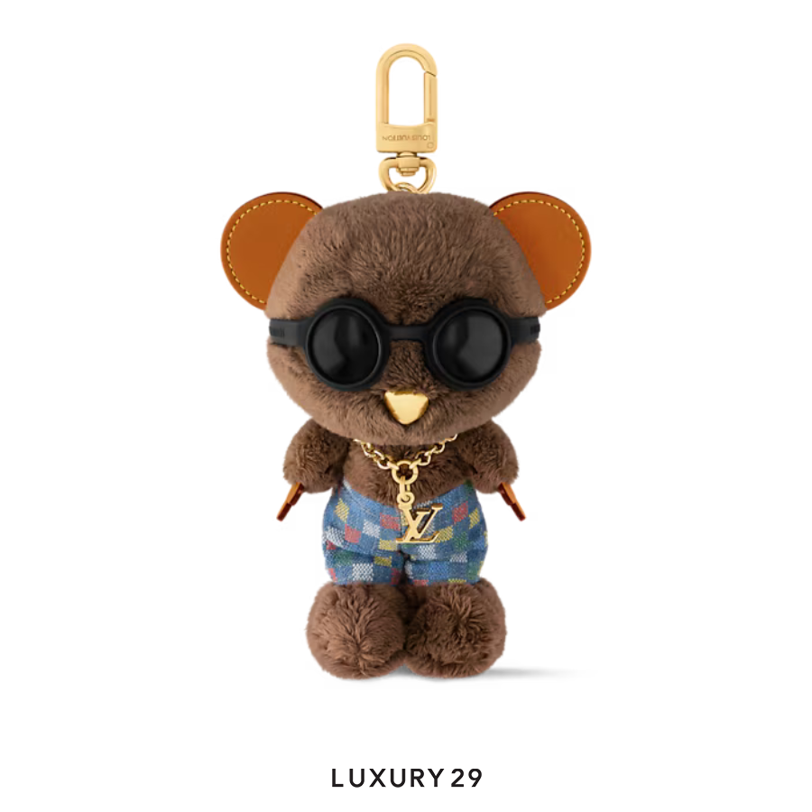 LOUIS VUITTON LV Louis Bear Gold hardware Blue LOUIS VUITTON