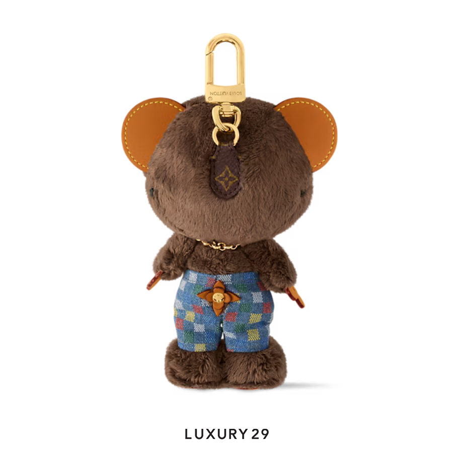LOUIS VUITTON LV Louis Bear Gold hardware Blue LOUIS VUITTON