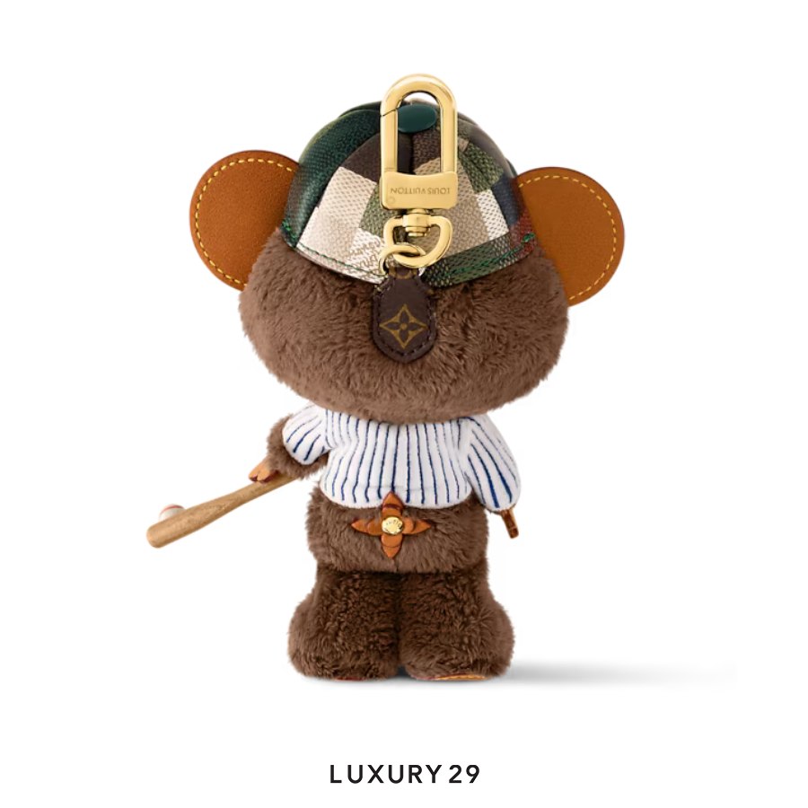 LOUIS VUITTON LV Louis Bear Gold hardware Green LOUIS VUITTON