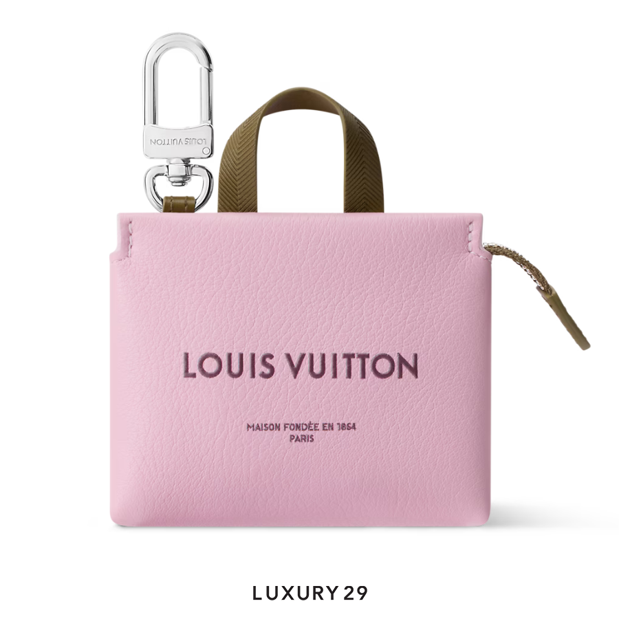 LOUIS VUITTON LV Mini Shopper Bag Charm Pink LOUIS VUITTON