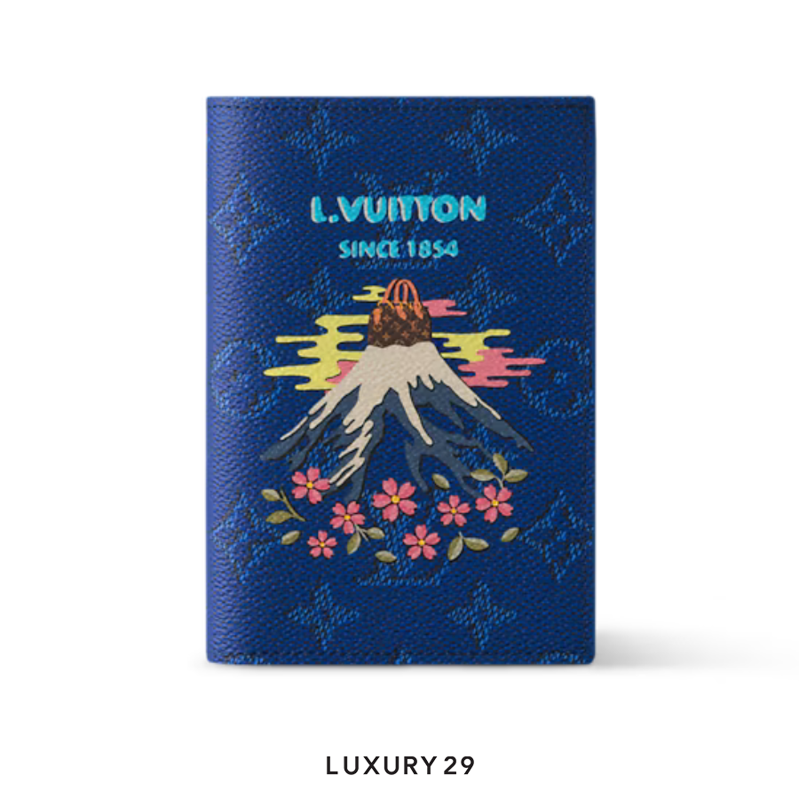 LOUIS VUITTON LV Passport cover blue
 Monogram Canvas LOUIS VUITTON
