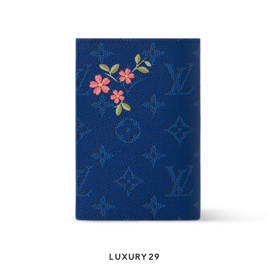 LOUIS VUITTON LV Passport cover blue
 Monogram Canvas LOUIS VUITTON