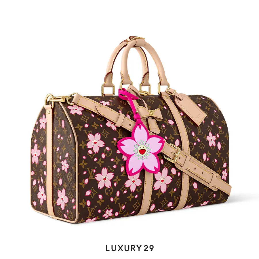 LOUIS VUITTON LV x TM - Keepall Bandouliere 45 Sakura Brown LOUIS VUITTON