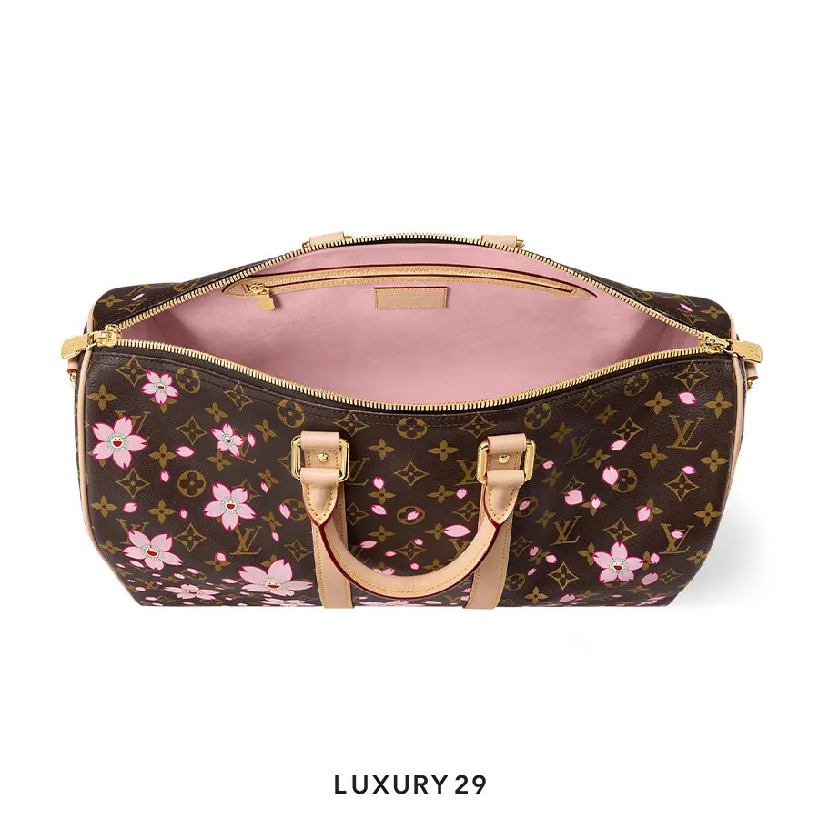 LOUIS VUITTON LV x TM - Keepall Bandouliere 45 Sakura Brown LOUIS VUITTON