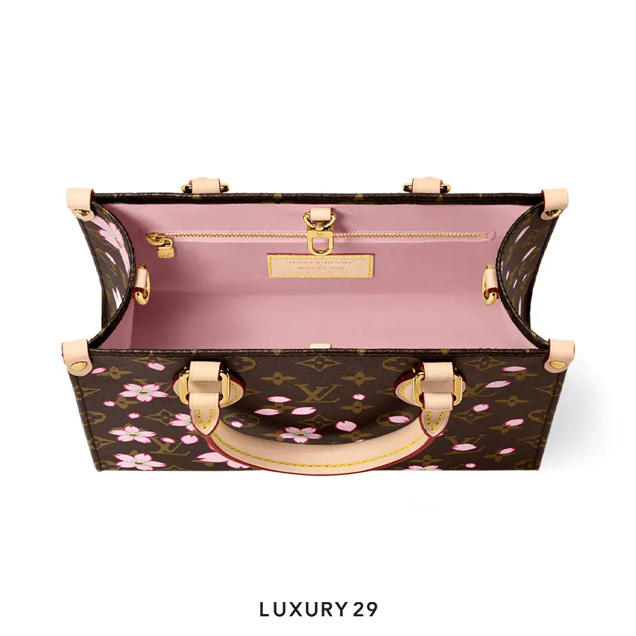 LOUIS VUITTON LV x TM - OnTheGo PM bag Sakura Brown LOUIS VUITTON