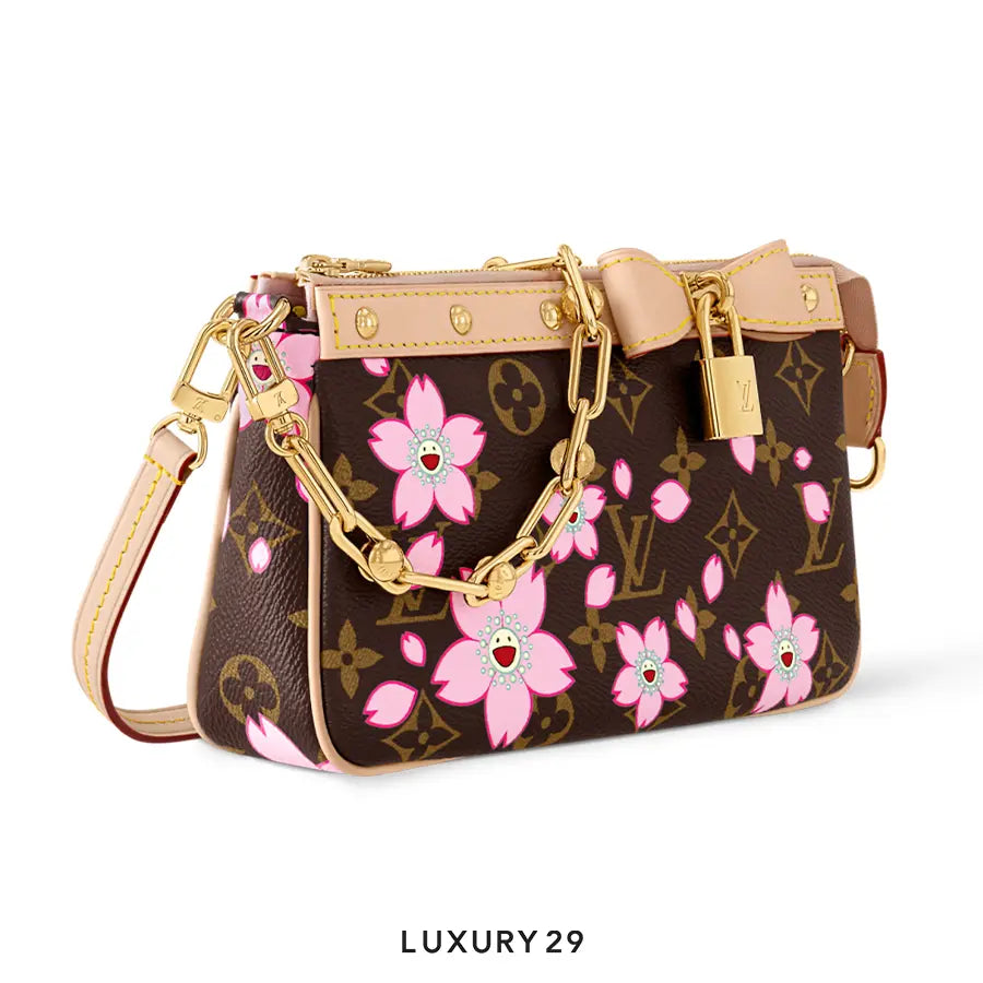 LOUIS VUITTON LV x TM - Pochette Accessoires bag Sakura Brown LOUIS VUITTON