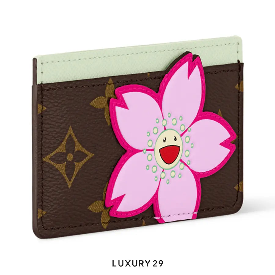 LOUIS VUITTON LV x TM Card Holder Sakura Brown LOUIS VUITTON