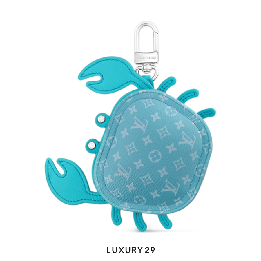 Louis Vuitton LV Crab Bag Charm Blue LOUIS VUITTON