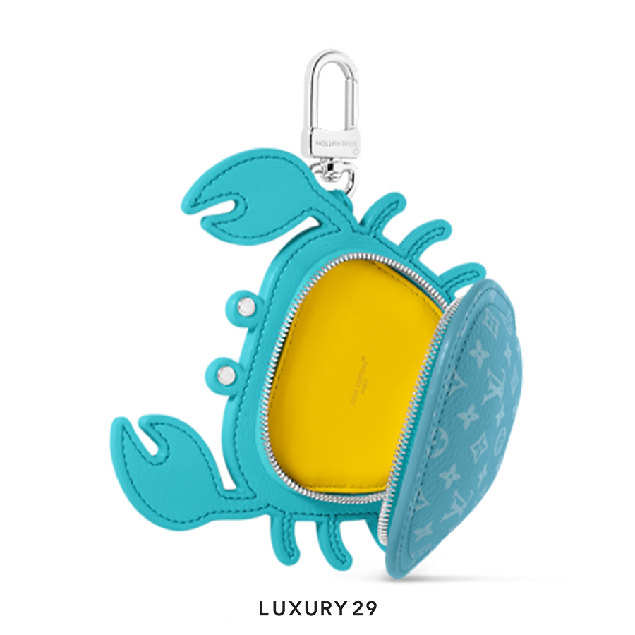 Louis Vuitton LV Crab Bag Charm Blue LOUIS VUITTON