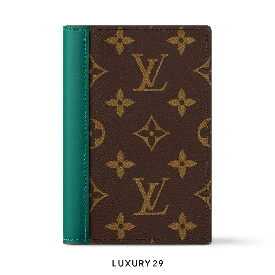 Louis Vuitton LV Passport Cover Monogram Macassar coated canvas Borneo Green LOUIS VUITTON