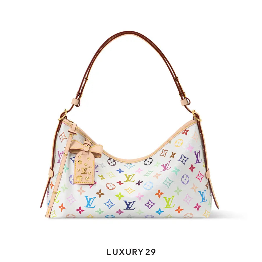 Louis Vuitton LV x TM Carryall East West bag Trimmed with cowhide leather Multicolor/White LOUIS VUITTON Luxury29