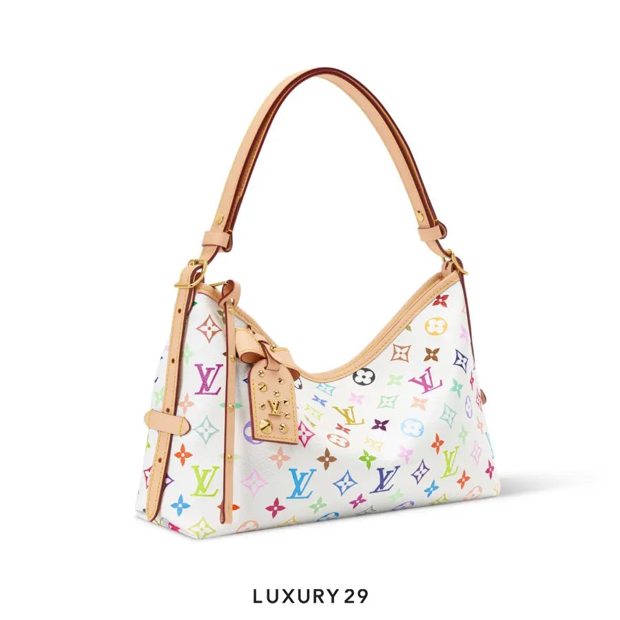 Louis Vuitton LV x TM Carryall East West bag Trimmed with cowhide leather Multicolor/White LOUIS VUITTON Luxury29