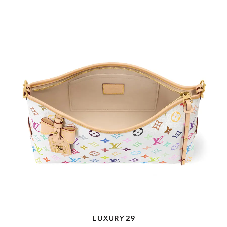 Louis Vuitton LV x TM Carryall East West bag Trimmed with cowhide leather Multicolor/White LOUIS VUITTON Luxury29