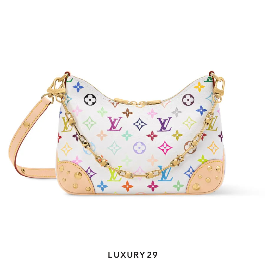 Louis Vuitton LV x TM Boulogne PM bag Trimmed with cowhide leather Multicolor/White LOUIS VUITTON Luxury29