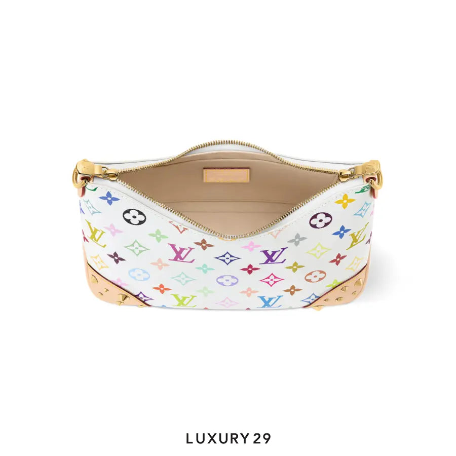 Louis Vuitton LV x TM Boulogne PM bag Trimmed with cowhide leather Multicolor/White LOUIS VUITTON Luxury29