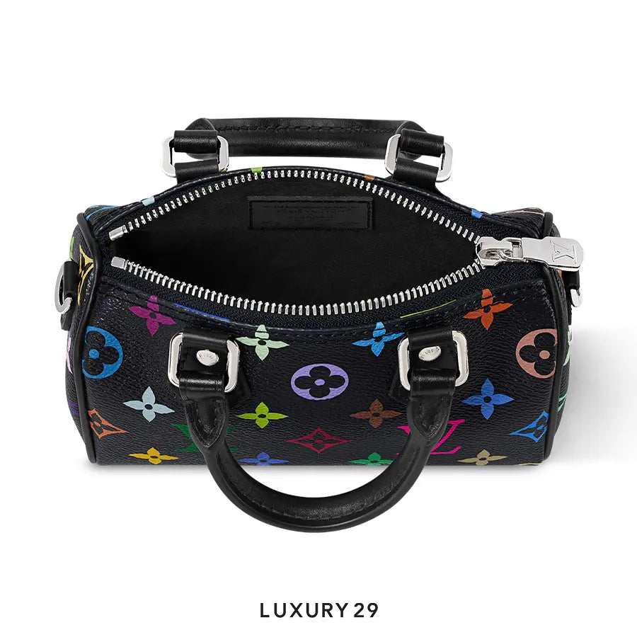 LV x TM Nano Speedy Multicolore Noir LOUIS VUITTON