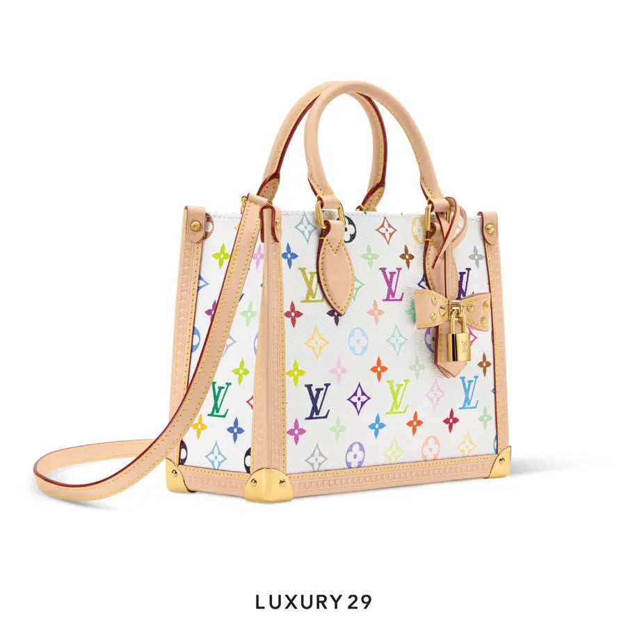 Louis Vuitton LV x TM OnTheGo PM bag Trimmed with cowhide leather Multicolor/White LOUIS VUITTON Luxury29