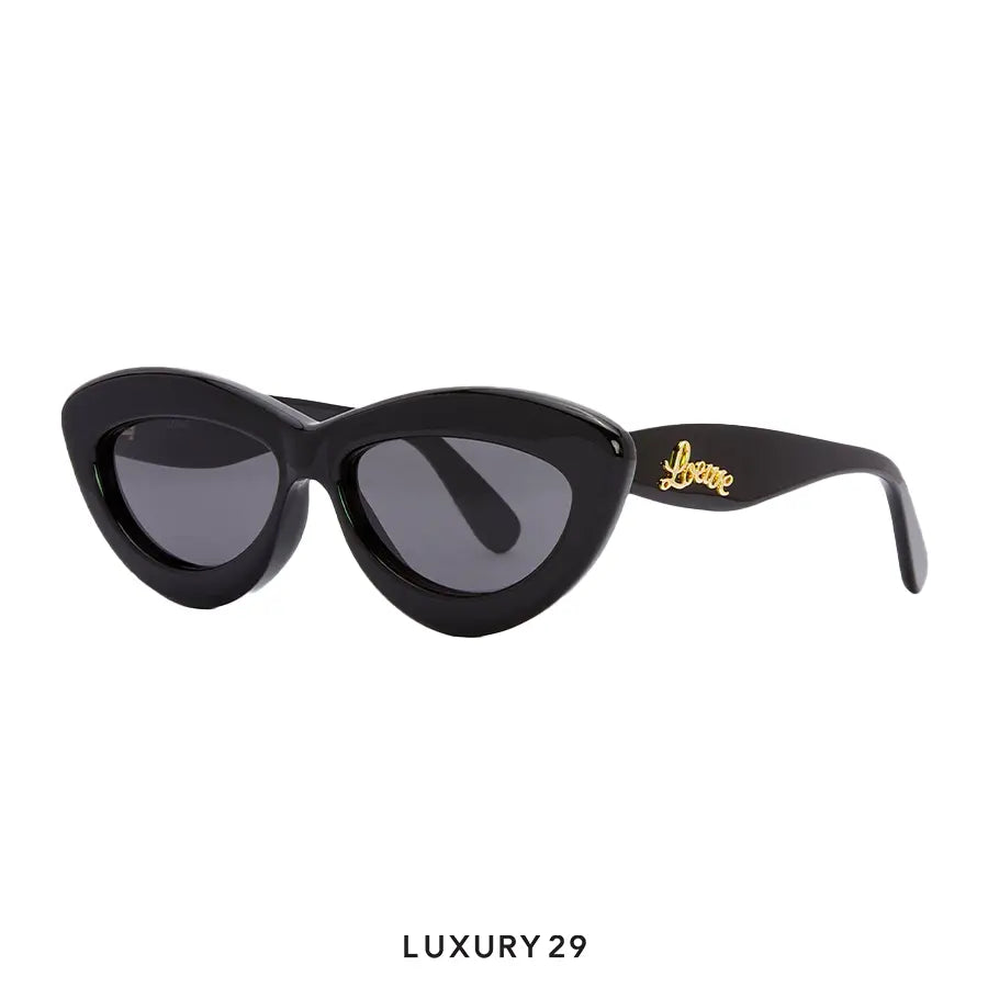 Loewe Cateye Sunglasses in Acetate Black LOEWE Luxury29
