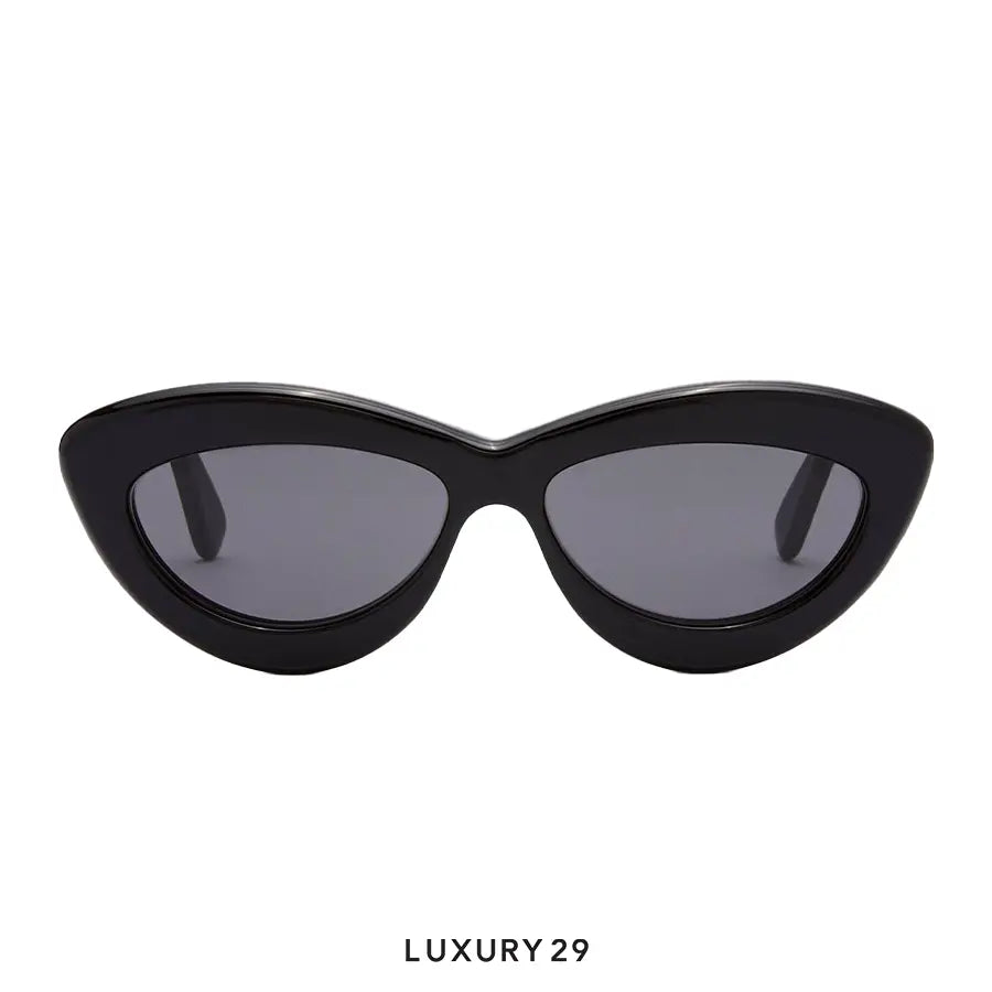 Loewe Cateye Sunglasses in Acetate Black LOEWE Luxury29