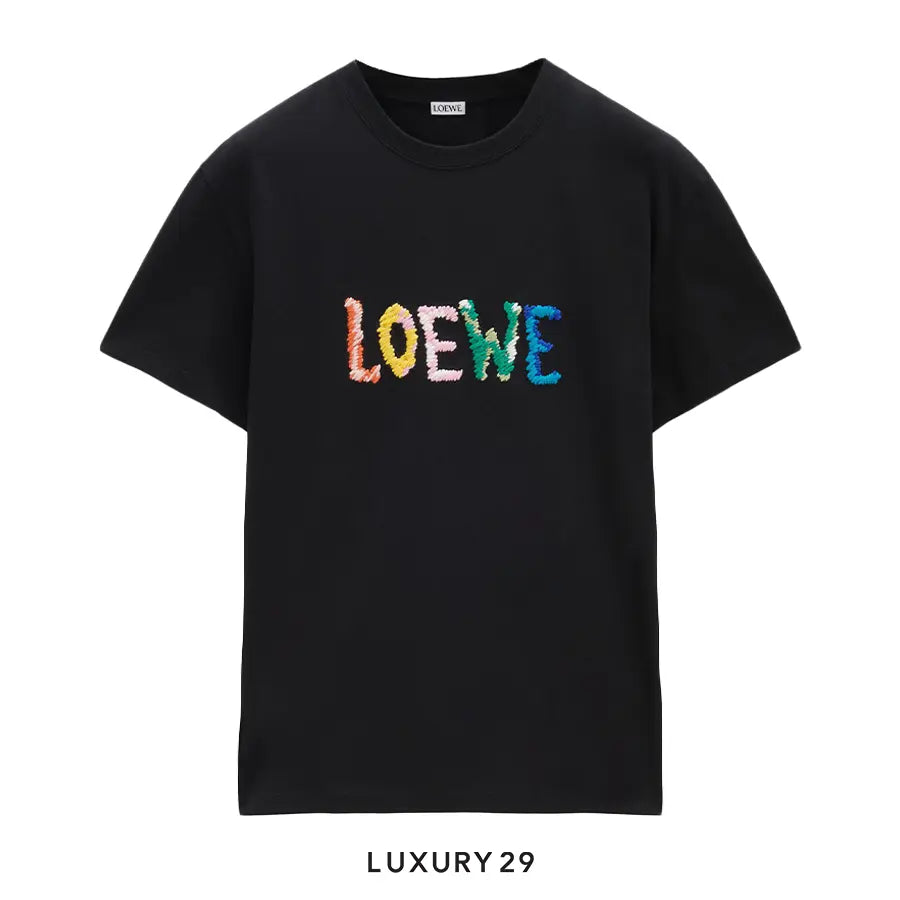 Loewe Relaxed fit T-shirt in cotton Black0311003600-H526Y22XBF-1100-01-0033Apparel & Accessories > Clothing > Clothing Tops > T-Shirts