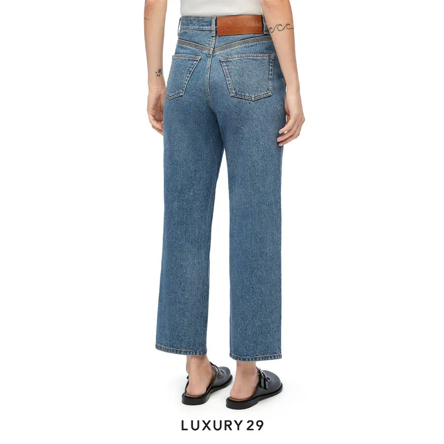 Loewe Anagram Cropped Denim Jeans LOEWE