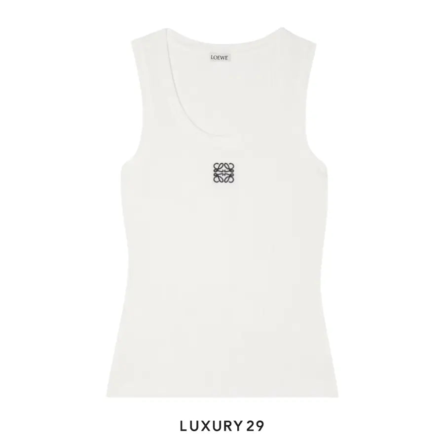 Loewe Anagram tank top in cotton White