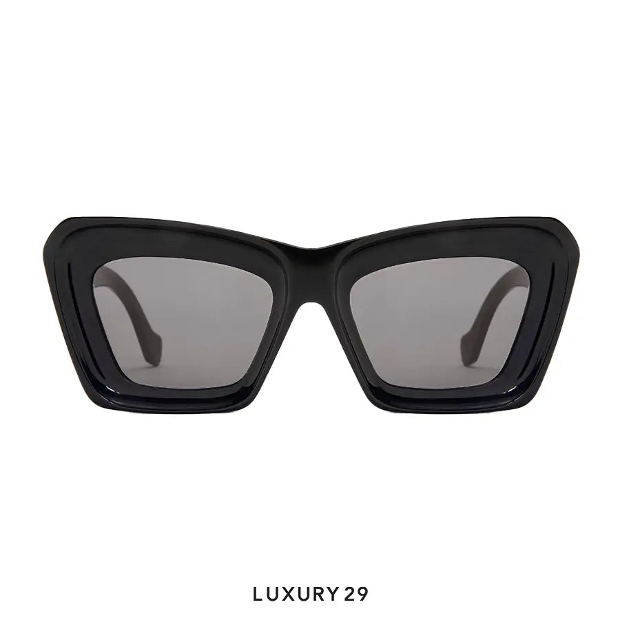 Loewe Beveled Cateye Sunglasses Black