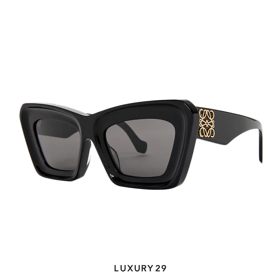 Loewe Beveled Cateye Sunglasses Black LOEWE