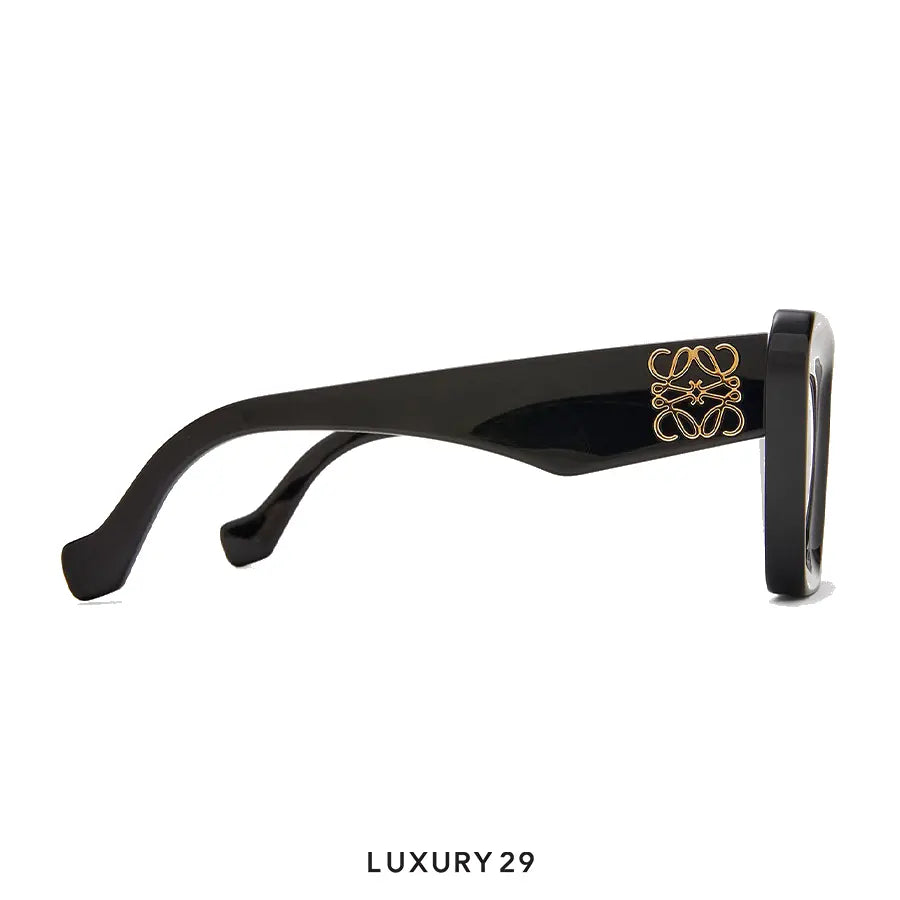 Loewe Beveled Cateye Sunglasses Black LOEWE