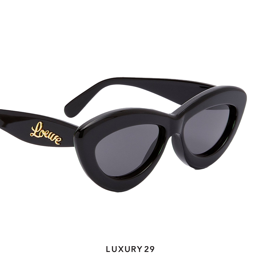 Loewe Cateye Sunglasses in Acetate Black LOEWE