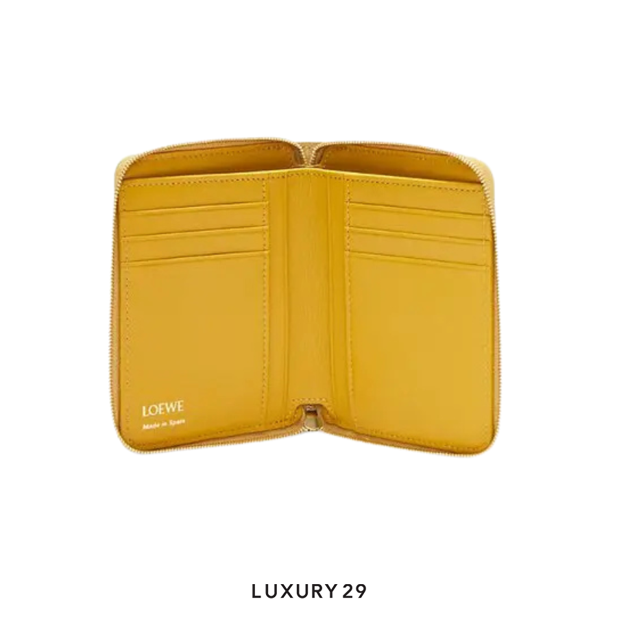 Loewe Knot Copact Wallet Zip Around Neutrals LOEWE