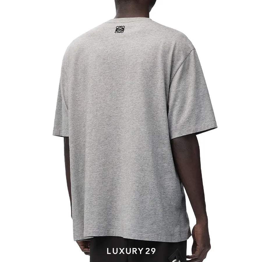 Loewe Loose fit T-shirt in cotton Grey Melange LOEWE