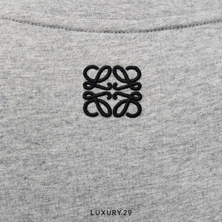 Loewe Loose fit T-shirt in cotton Grey Melange LOEWE