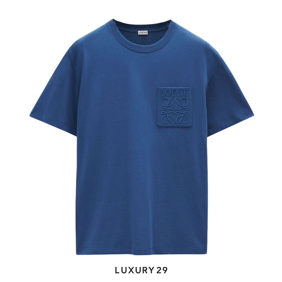 Loewe Relaxed fit T-shirt in cotton China Blue0311003600-H526Y22XBC-1789-02-0032Apparel & Accessories > Clothing > Clothing Tops > T-Shirts