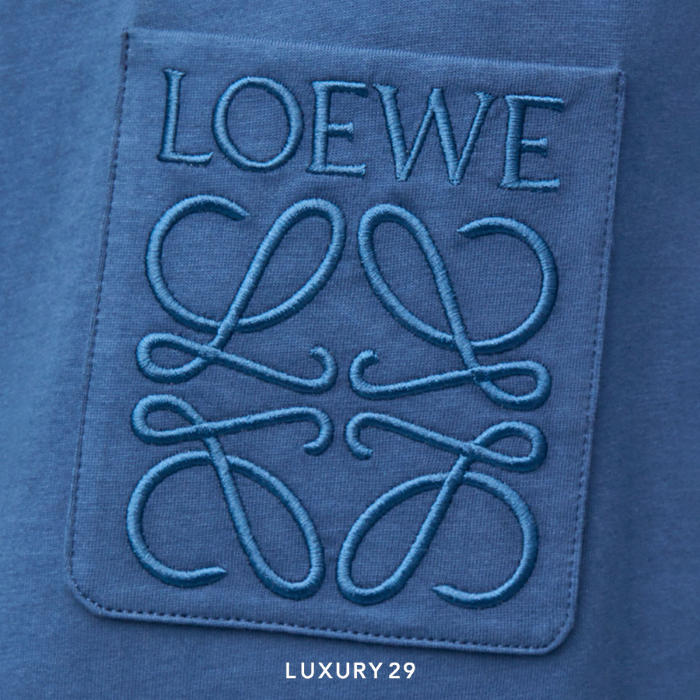 Loewe Relaxed fit T-shirt in cotton China Blue LOEWE Luxury29