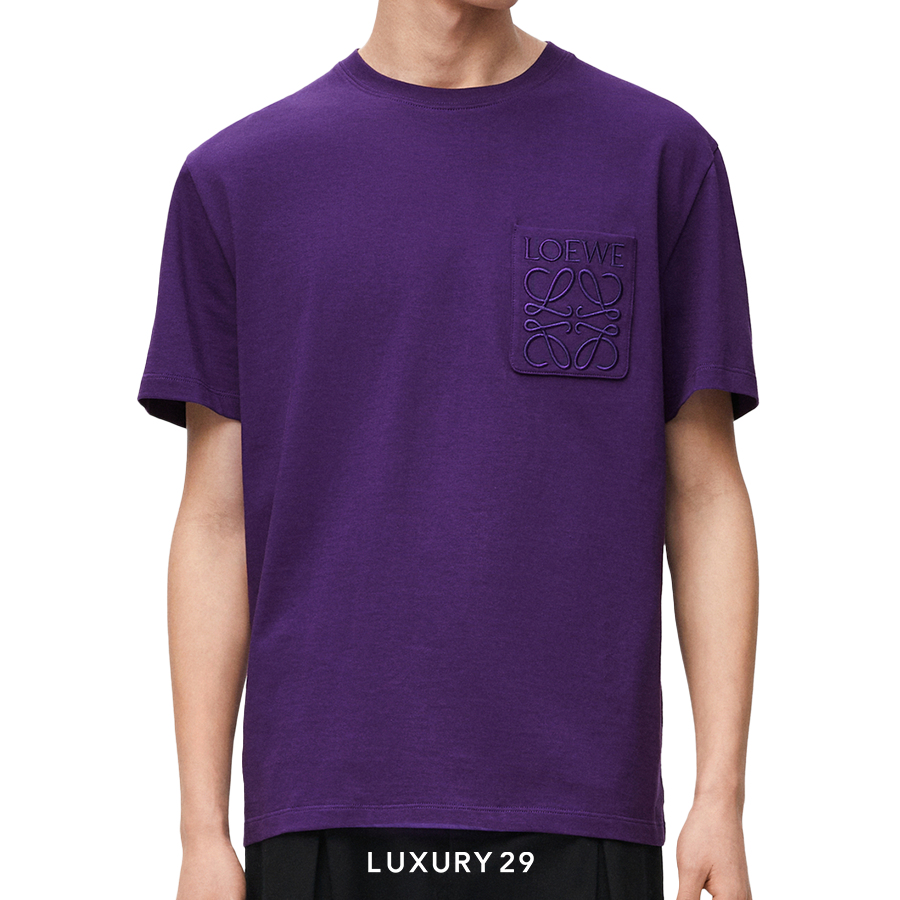 Loewe Relaxed fit T-shirt in cotton Cyclamen LOEWE Luxury29
