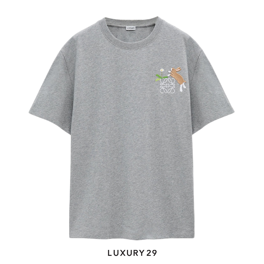 Loewe Relaxed fit T-shirt in cotton Grey LOEWE
