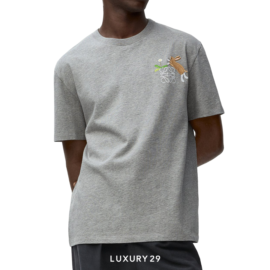 Loewe Relaxed fit T-shirt in cotton Grey LOEWE
